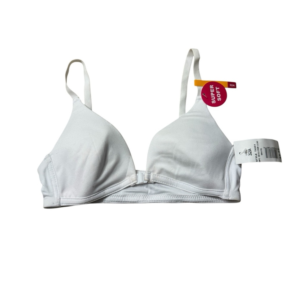 Everyday White Wireless Soft-Cup Bra - Super Soft Comfort